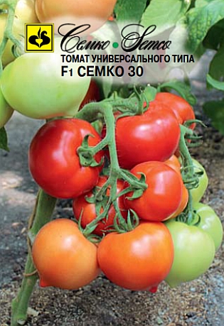 Томат Семко Семко 30 F1 0,1г помидоры сливовидные рост насыщенно красные flamenco 1 кг
