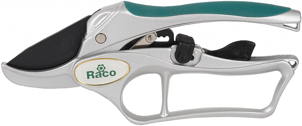 Секатор Raco контактный 150C с алюминиевыми рукоятками с эфесом 200мм секатор контактный frut club храповый механизм
