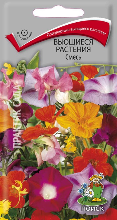 Семена Вьющиеся растения Поиск Смесь 0,8г набор цветочная смесь вьющиеся растения
