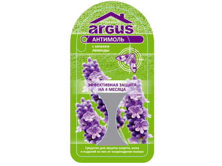 Крючок от моли Argus 4 месяца защиты крючок антимоль argus с запахом лаванды средство от моли 1 5 10 шт