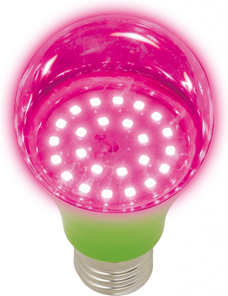 цена Светодиодная лампа для растений 8Вт Uniel LED-A60-8W-SPSB-E27-CL PLP30GR