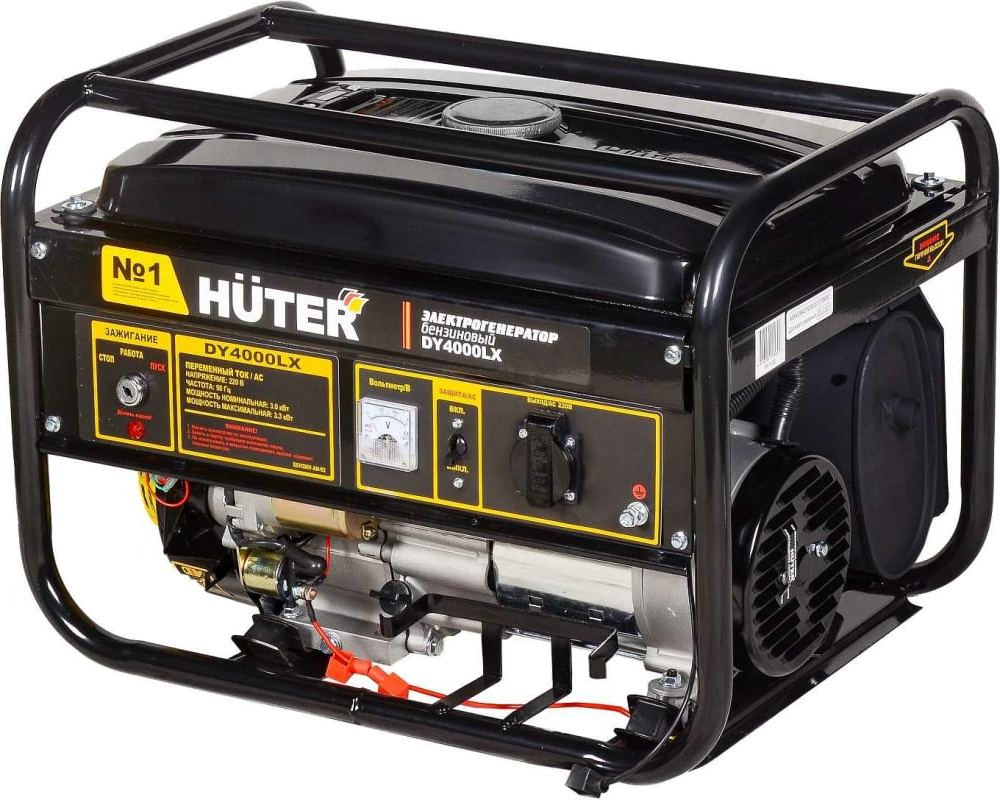 бензиновый генератор huter dy4000lx электростартер Электрогенератор Huter DY4000LX-электростартер