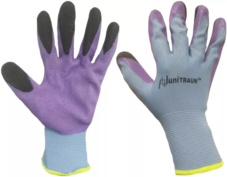 Перчатки хозяйственные "Unitraum" универсальные фиолетовые 8М 1 пара