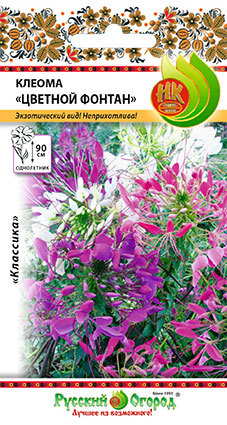 Семена Клеома Русский огород Цветной фонтан 0,15г рагулина светлана цветной огород
