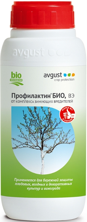 Профилактин Avgust ВЭ БИО 500мл препарат для обработки плодовых культур от зимующих вредителей профилактин био 500 мл х 2шт