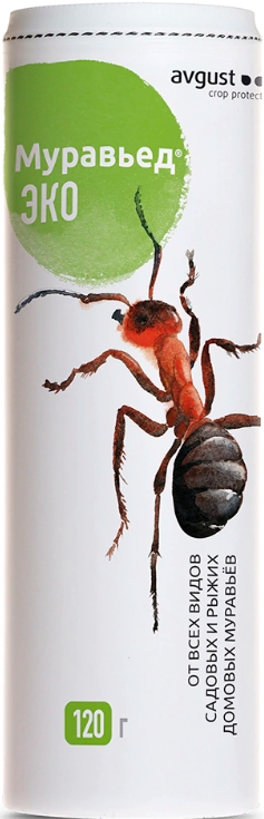 Муравьед Avgust ЭКО 120г гранулы август эко банка 120 г от всех видов садовых и рыжих домашних муравьёв