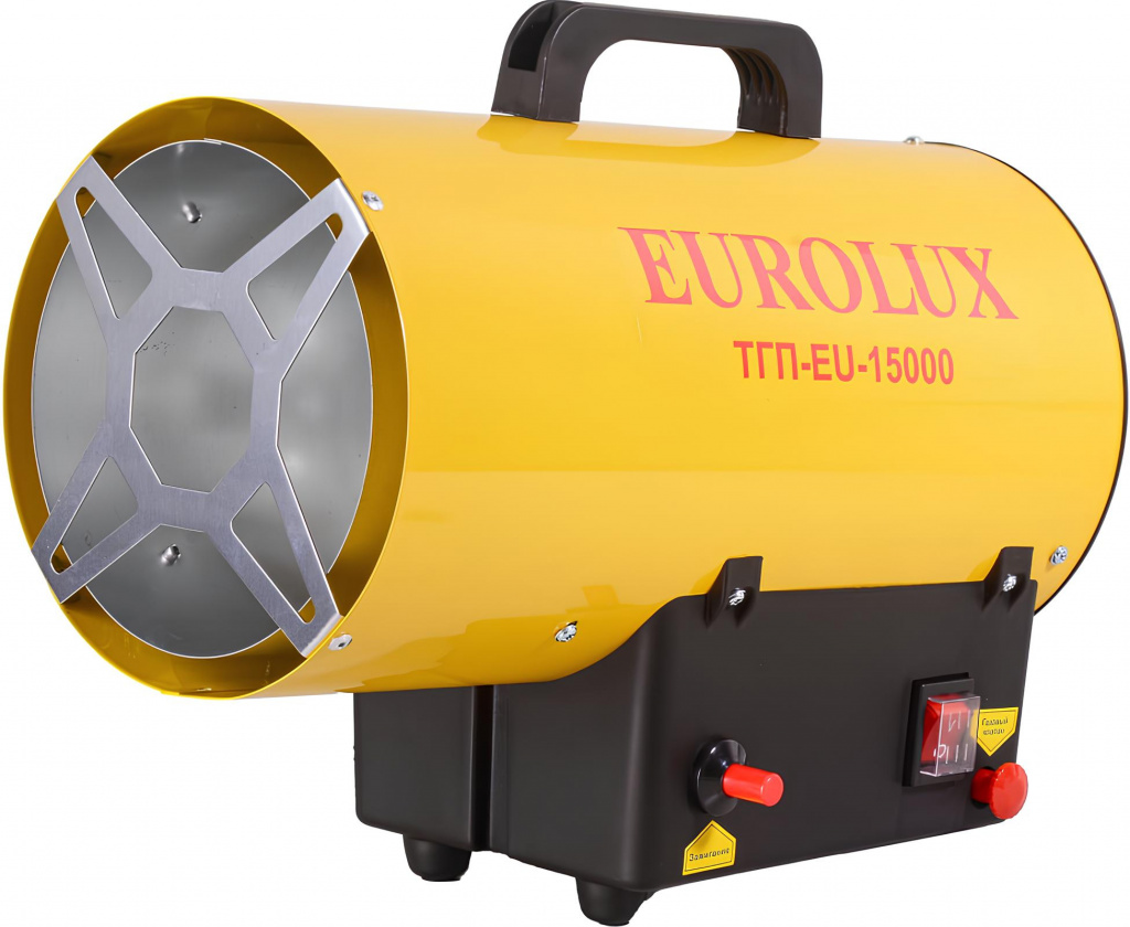 Тепловая газовая пушка Eurolux ТГП-EU-15000 тепловая пушка ресанта тгп 15000 газовая 15000 вт 400 м3 час 1 л час 5277333