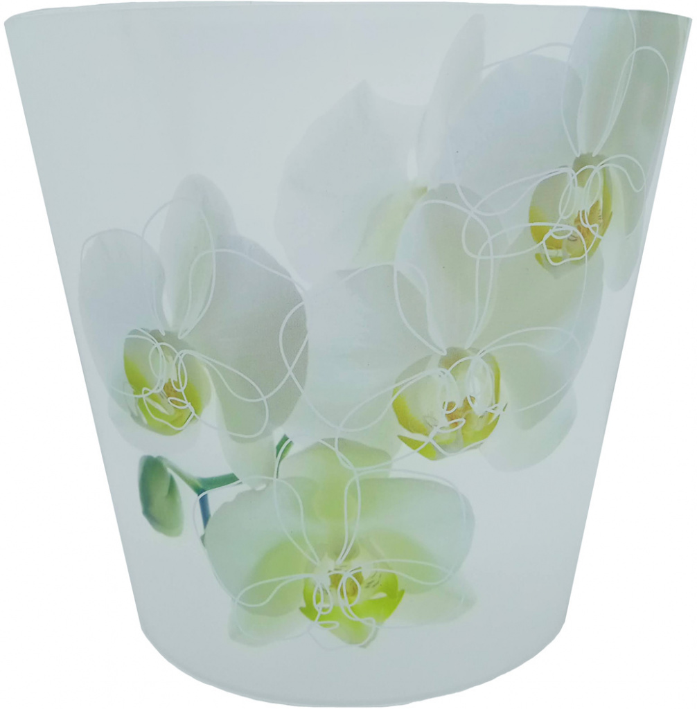 Горшок для цветов InGreen London Orid Deco белая орхидея 1,6л