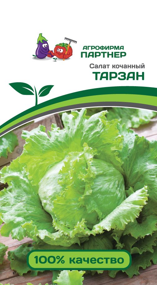 Семена Салат кочанный Партнер Тарзан 1г семена салат листовой партнер туска 15шт