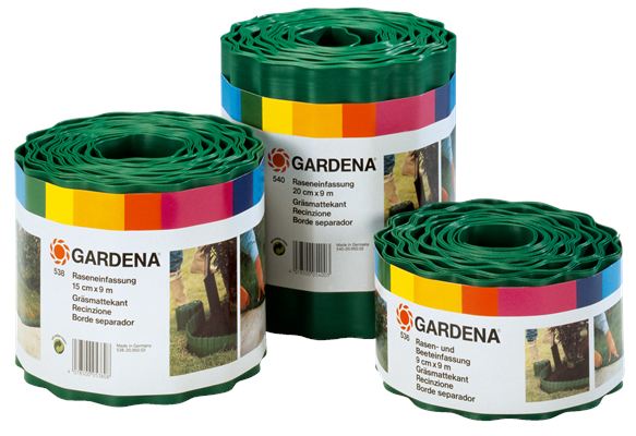 цена Бордюр Gardena зеленый h9см 9м