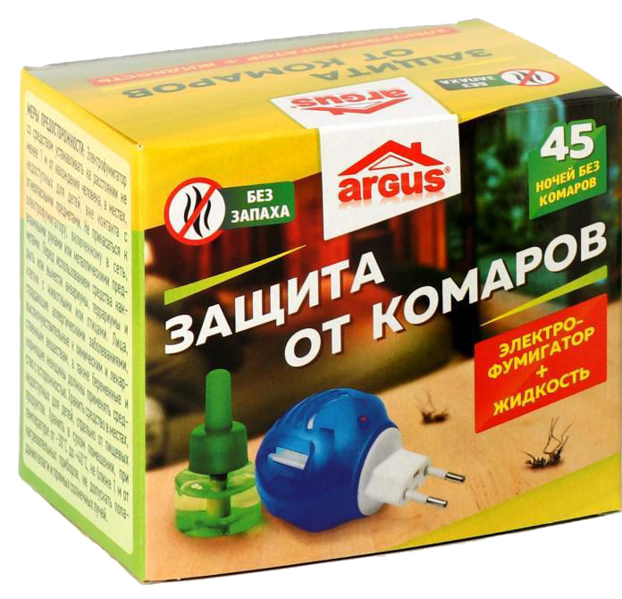 цена Комплект от комаров Argus без запаха электрофумигатор+жидкость 30мл