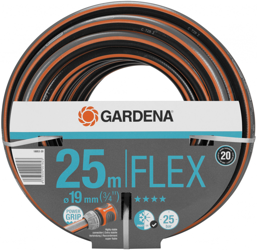 Шланг Gardena FLEX d3/4 25м шланг gardena flex 3 4 50м 18055 22 000 00