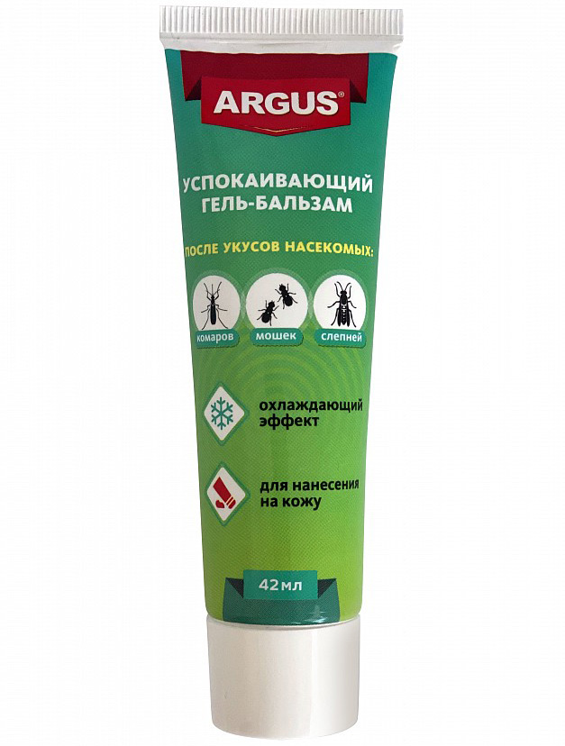 Гель-бальзам Argus после укусов комаров 42мл 2 шт бальзам для защиты от комаров и насекомых