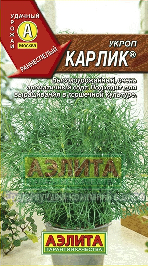 Семена Укроп Аэлита Карлик 3г семена бархатцы аэлита констанция 0 3г
