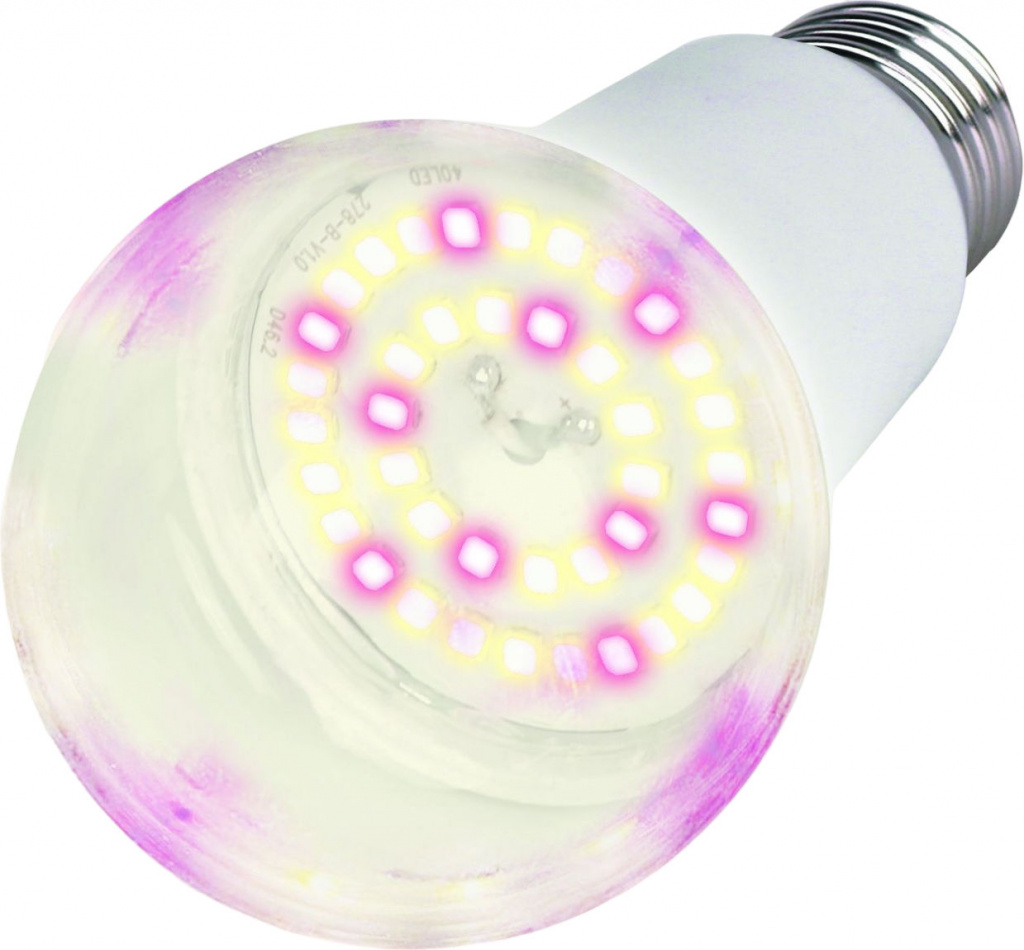 Светодиодная лампа для растений 15Вт Uniel LED-A60-15W-SPFB-E27-CL PLP30WH лампочка uniel led g95 15w 4000k e27 cl pls02wh sky globe