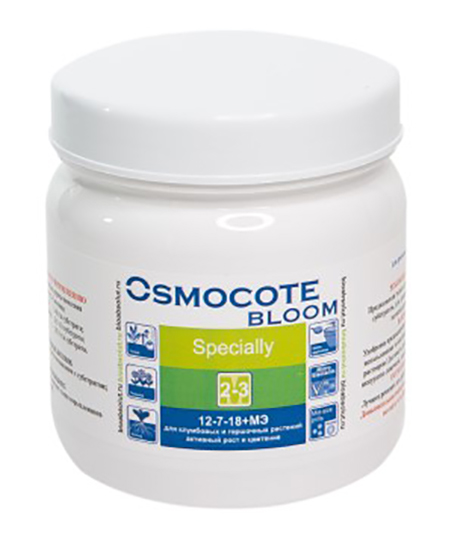 Удобрение Osmocote Bloom Specially для клумбовых и горшочных растений 2-3 М 500г цена и фото