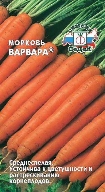 Семена Морковь Седек Варвара 1г семена морковь варвара краса 2 г