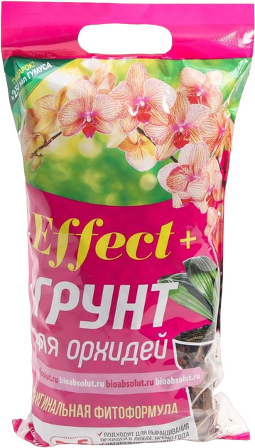Грунт Биоабсолют для орхидей Effect+ Start 10-30мм 2,5л грунт для молодых и влаголюбивых орхидей 2 литра