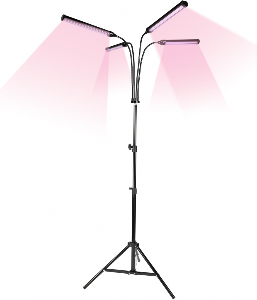Светодиодный светильник для растений 60Вт Uniel ULT-P32-60W-SPLE-TM-40 IP40 BLACK QUAD напольная лампа в виде светодиодного светильника диаметром 15 см на пантографе на штативе ml