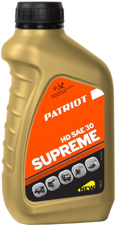 Масло Patriot моторное SUPREME HD SAE 30 4Т 0,946л