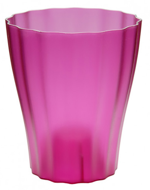 Горшок для цветов Plastia Ola цвет прозрачный фиолетовый