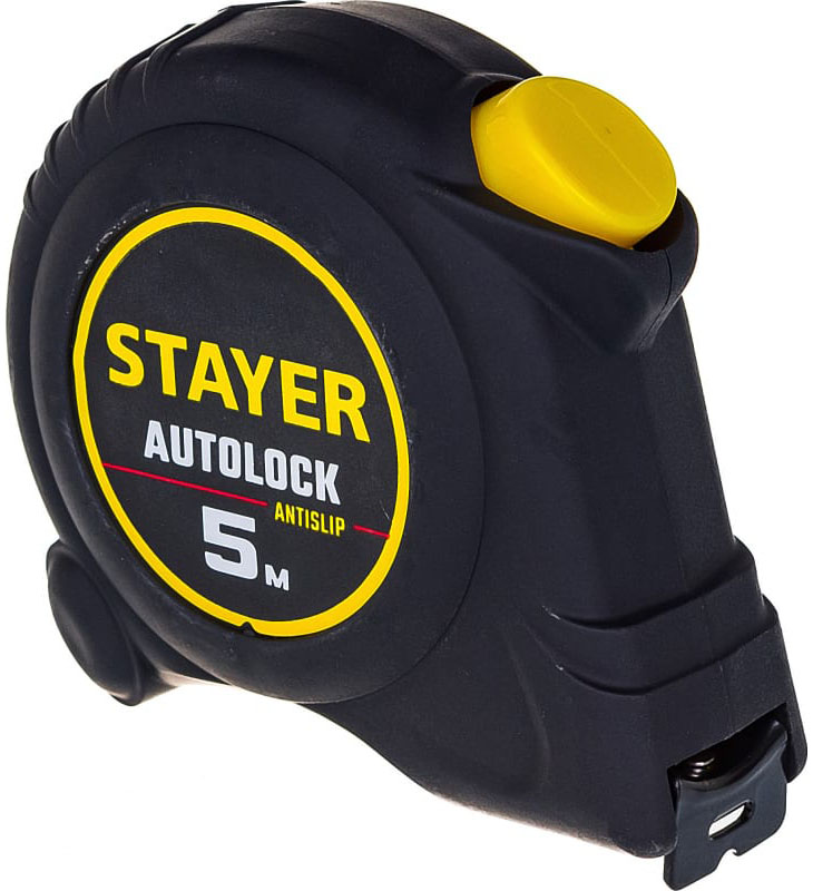 Рулетка Stayer AutoLock 5м/19мм с автостопом рулетка 5м 19мм abs пластик автостоп matrix 32551
