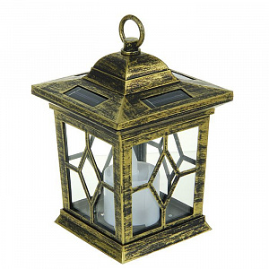 Светильник садовый Uniel Bronze lantern на солнечных батареях